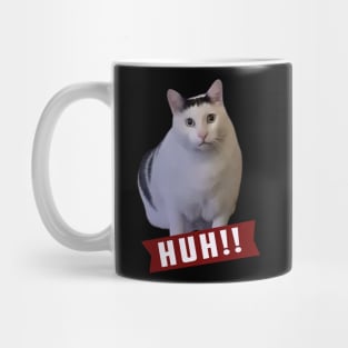 Huh Cat Meme: Funny newest sarcastic cat meme for cats lover Mug